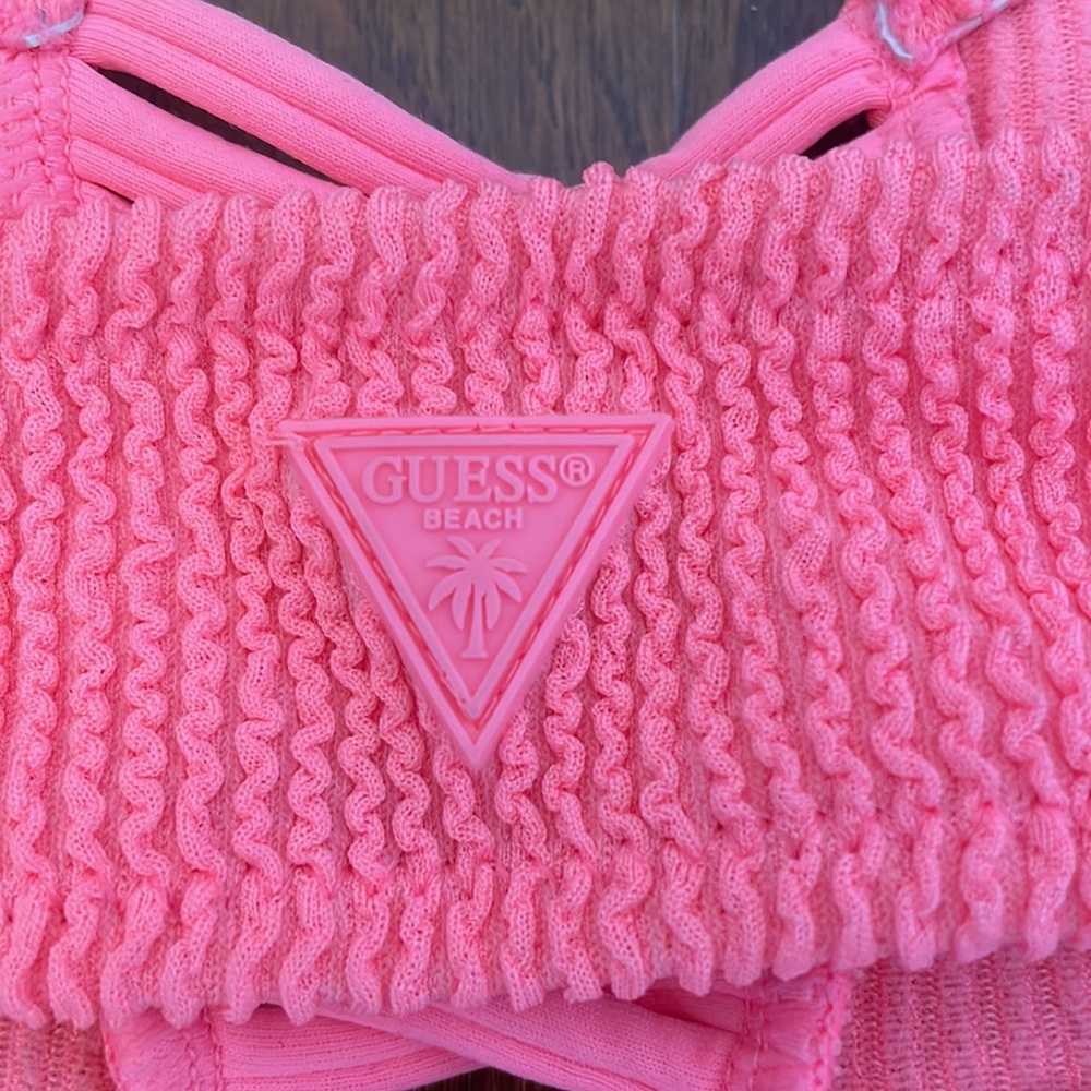 Guess hot neon pink bikini top - Picture 3 of 5